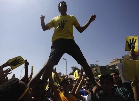 Egyptian Muslim Brotherhood Supporters Clash with Police
