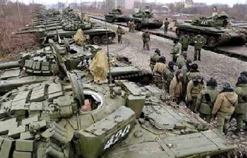 Russian Troops, Tanks Massing Near Ukraine’s Eastern Border