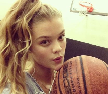 Nina Agdal Is Good at Basketball