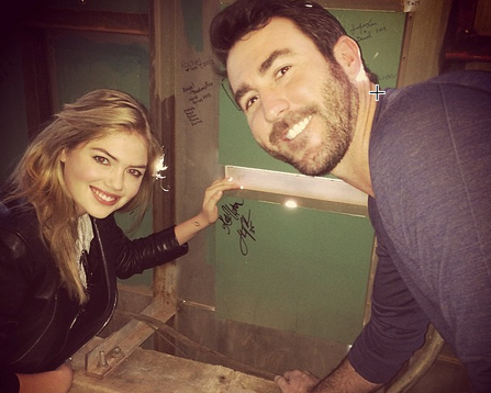 Justin Verlander Courts Kate Upton Behind the Green Monster