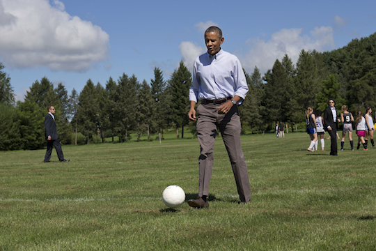 OBAMA GOES THERE: Refers to Soccer as 'Football'