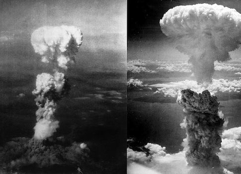 Chinese Paper Prints Map of Japan Covered by Mushroom Clouds