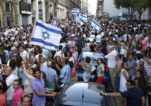 Thousands March in French City of Marseille in Support of Israel