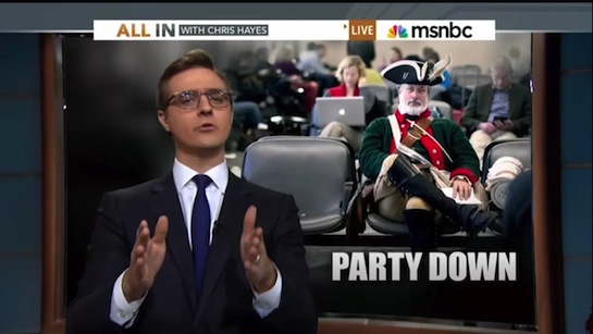 MSNBC Wouldn't Be This Calm If Tea Party Protesters Threw Rocks at Their Hosts