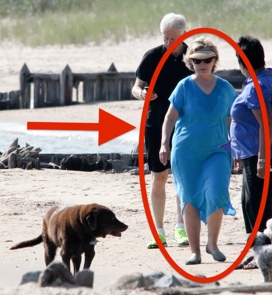 BREAKING: Hillary Clinton Seen Walking (Somewhat) Unassisted on a Beach