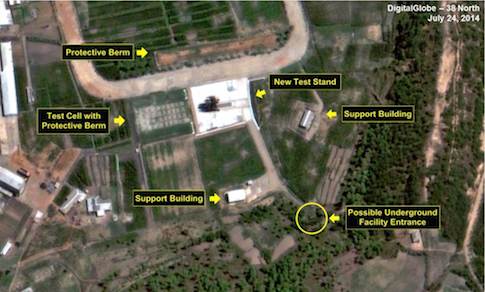 Satellite Photos Show N. Korean Test Stand for Submarine Missile