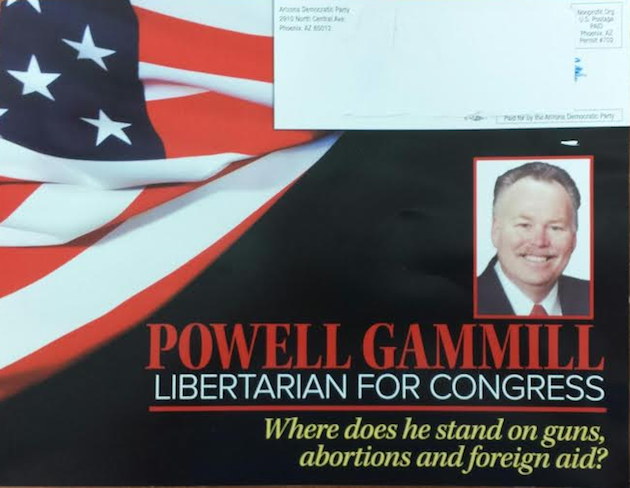 Dems Send Out Mailer for Libertarian Candidate in Arizona