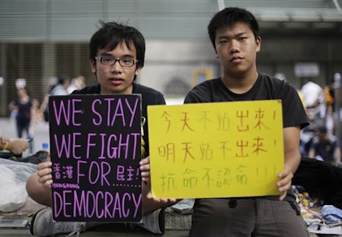 China Detains Activists for Supporting Hong Kong Protests