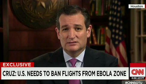 Cruz Rejects Obama Arguments Against Ebola Travel Ban