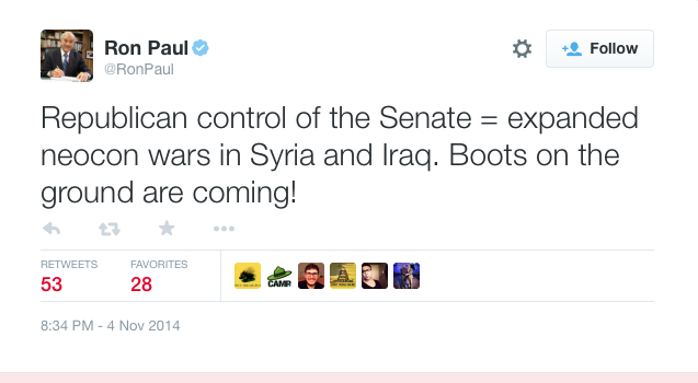 Conservatives Winning Big; Ron Paul Despairs