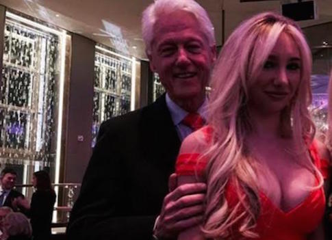 Woman in Creepy Bill Clinton Photo Files for Divorce