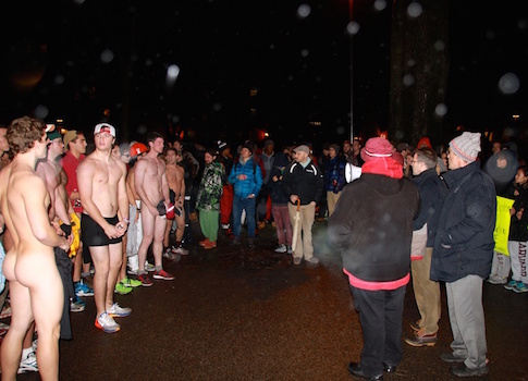 'Die-In' Protest Fails to Delay Harvard Kids from Streaking the Yard