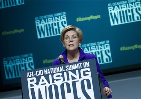 Warren Criticizes Clinton Record at Union Summit
