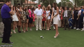 Miss Israel Has a Perfect Golf Swing