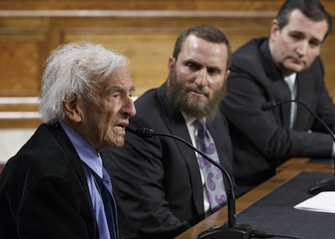 Elie Wiesel, Ted Cruz Urge U.S. to Take Iran Seriously, Listen to Netanyahu