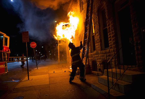 Baltimore Smolders After Riot