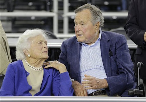 George H.W. Bush, Barbara Bush Both Hospitalized in Texas