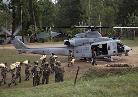 U.S. Marine Helicopter With Eight Aboard Missing in Nepal Quake Zone