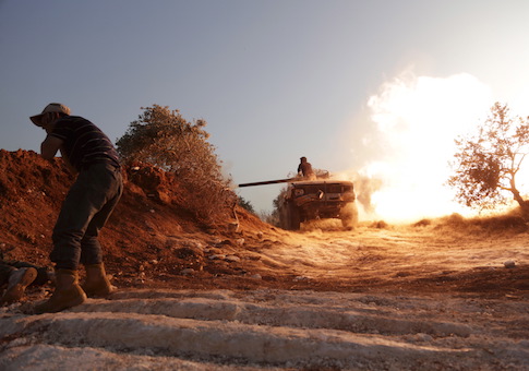 Syrian Insurgents Battle Army Around Military Base in Idlib