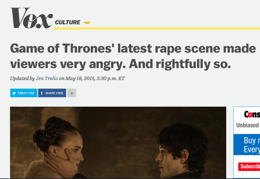 BREAKING: Westeros Is a Terrible Place, Video at 9 PM on Sunday