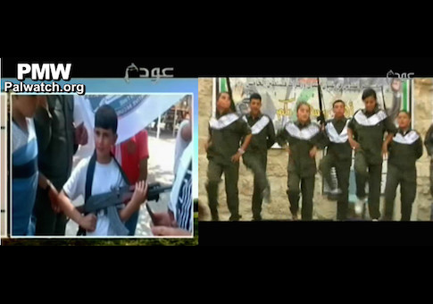 Kids March with AK-47s at Palestinian Authority Summer Camp