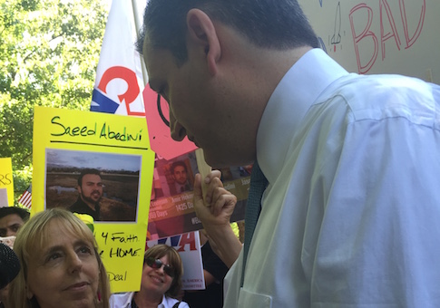 Cruz Shuts Down CODEPINK Outside White House