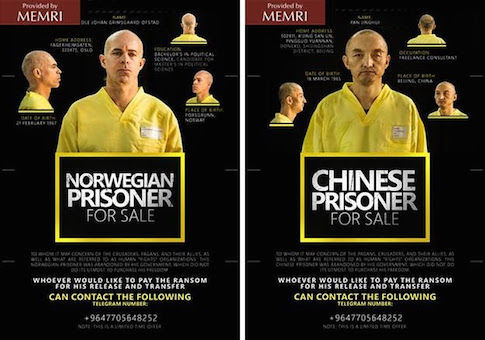 Islamic State Selling Norwegian, Chinese Captives on Black Market