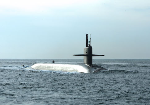 U.S. Nuclear Missile Submarine Surfaces in Scotland