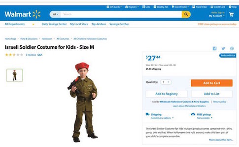 Walmart Axes Pro-Israel Halloween Costume Under Pressure From Activist Groups
