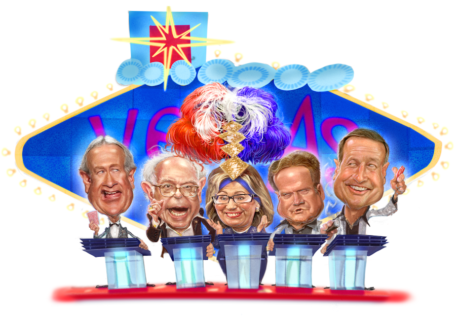 Hillary Clinton, a Socialist, and Three No Names Walk Into a Casino