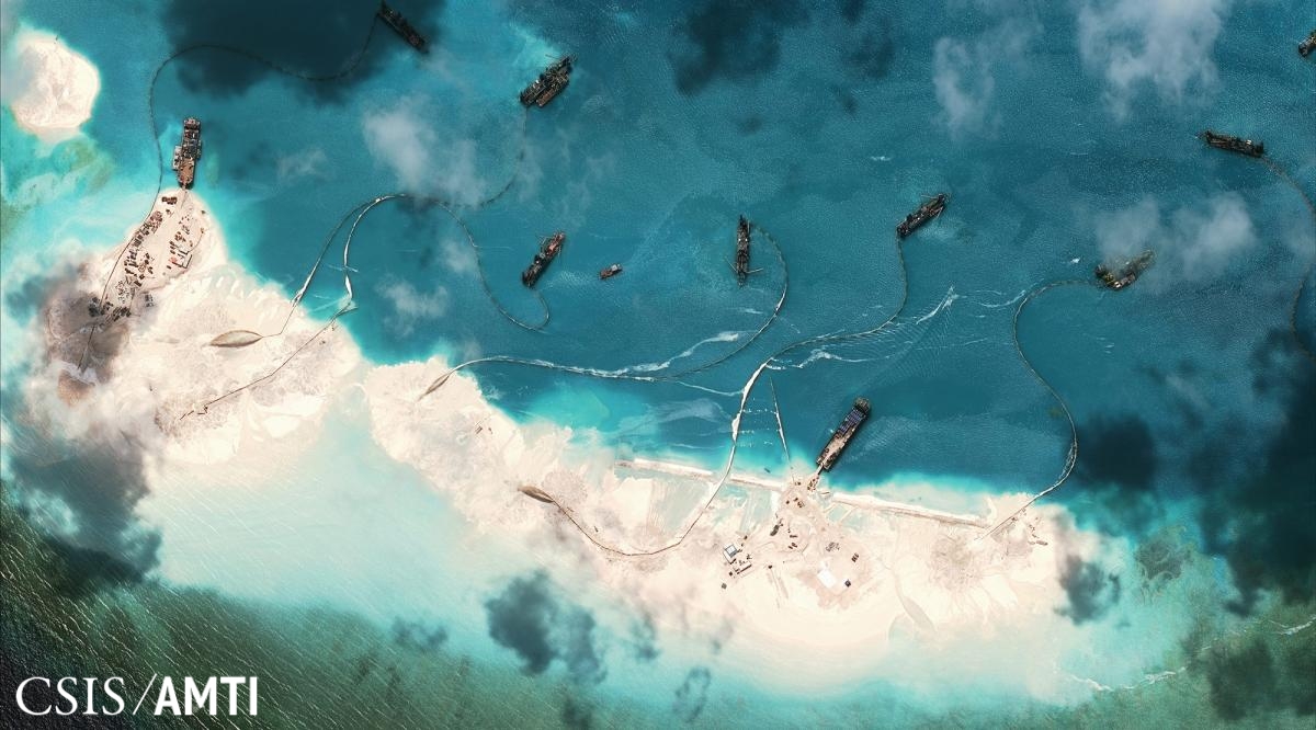 Navy Warships to Sail by Mischief Reef