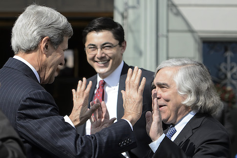 That Ernest Moniz-John Kerry High Five Was 'Just About Crepes'