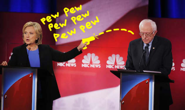 Team Hillary Launches Desperate Attacks on Bernie Sanders