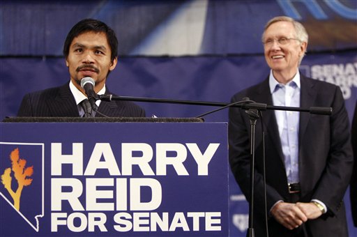 Harry Reid Pal Manny Pacquiao Says Gay People Worse Than Animals