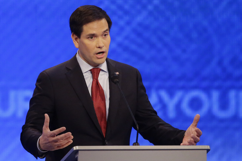 A Rattled Rubio Survives New Hampshire Debate