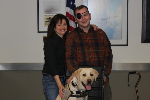 DC Reporter Training Service Dog in Honor of Wounded Warrior