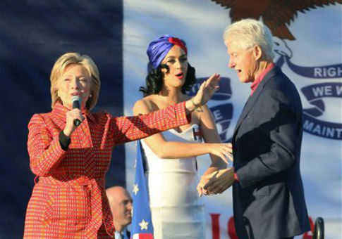 Katy Perry Cashes in on Clinton Support