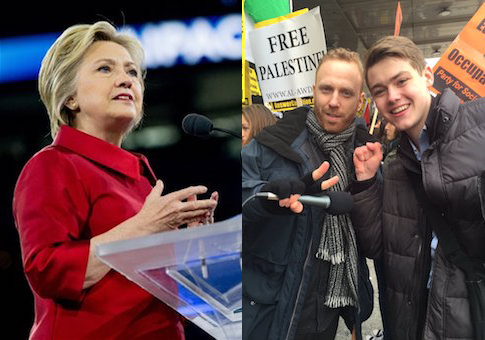 As Hillary Clinton Speaks at AIPAC, Top Adviser's Son Protests Israel