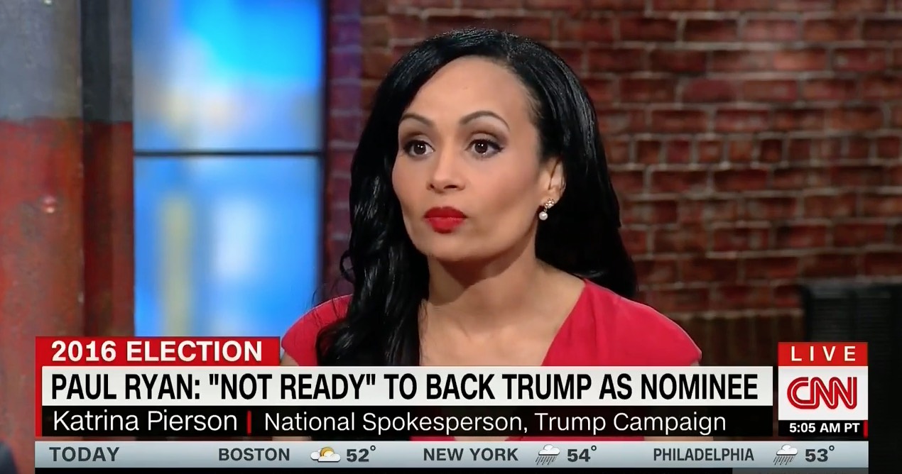 Trump Spokeswoman Katrina Pierson: No, I Did Not Vote for Obama in 2008