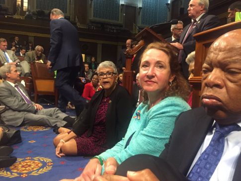 Democrats Sit on House Floor to Protest Guns
