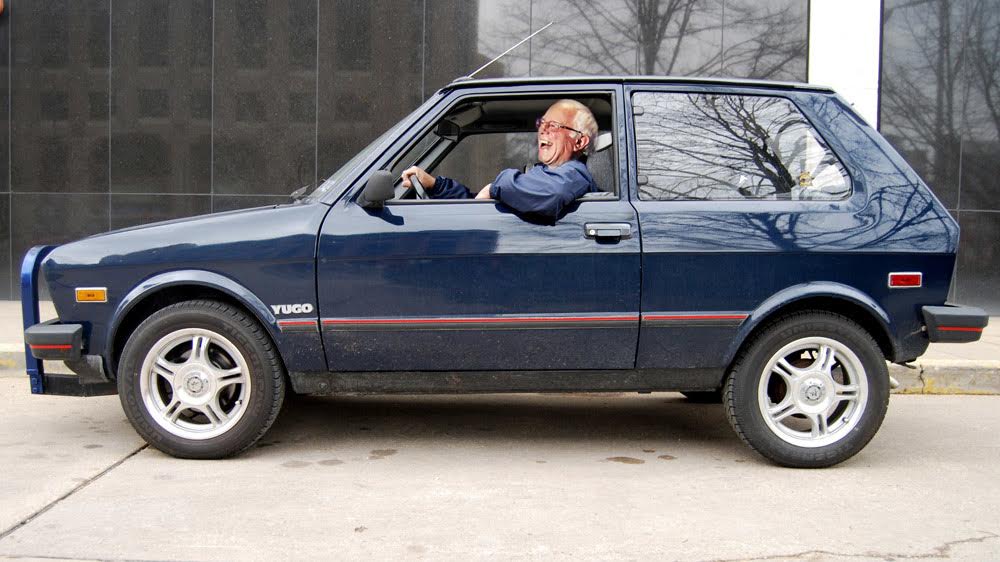 Bernie Sanders Campaigned in a Yugo, Is Incredibly Weird