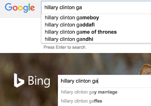 Here Are 10 More Examples of Google Search Results Favorable to Hillary
