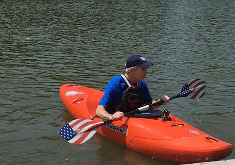 Portman Kayaks With Wounded Veterans
