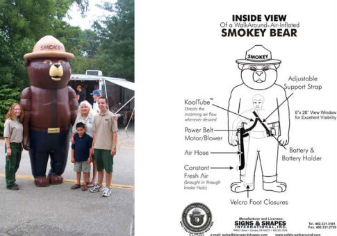 Feds Spend $4,832 on 10-Foot Smokey the Bear Costume