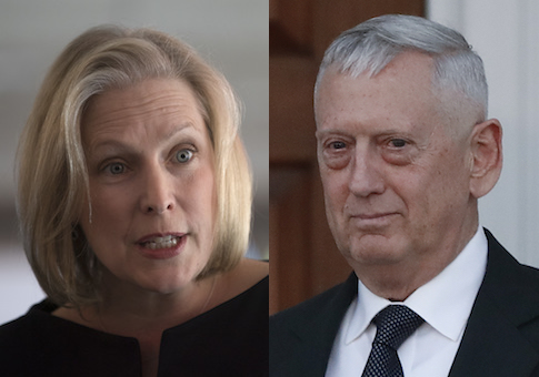 Gillibrand Vows to Oppose Mattis as SecDef