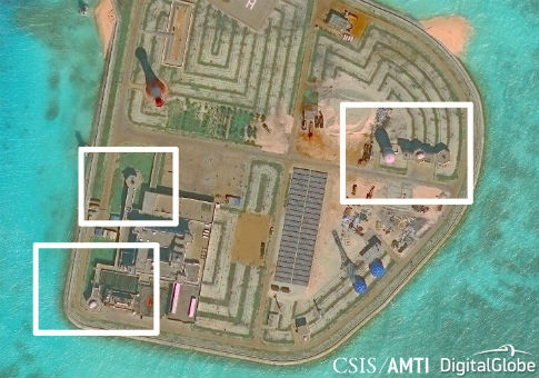 China Installs Weapons Systems on Artificial Islands