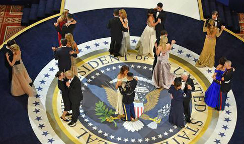 Protesters Throw Water at Trump Inaugural Ball Attendees