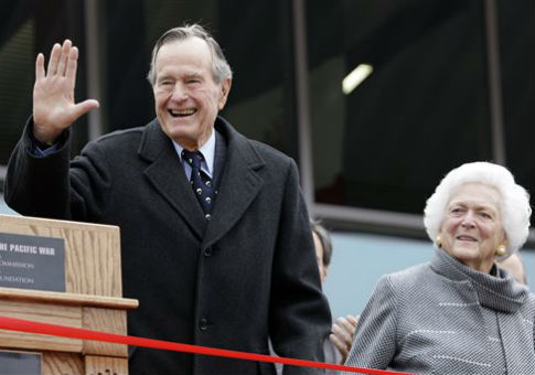 Former President George H.W. Bush Hospitalized for 'Shortness of Breath'