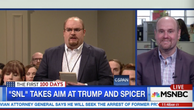 Andrea Mitchell Roasts Glenn Thrush, His SNL Look-Alike All in One Go