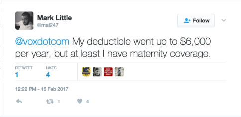 Vox Asks Twitter How Obamacare Impacted Their Lives, Gets Flood of Negative Responses